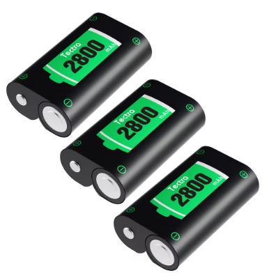 2800mAh Xbox One/Series X|S Rechargeable Battery Pack with LED Charger